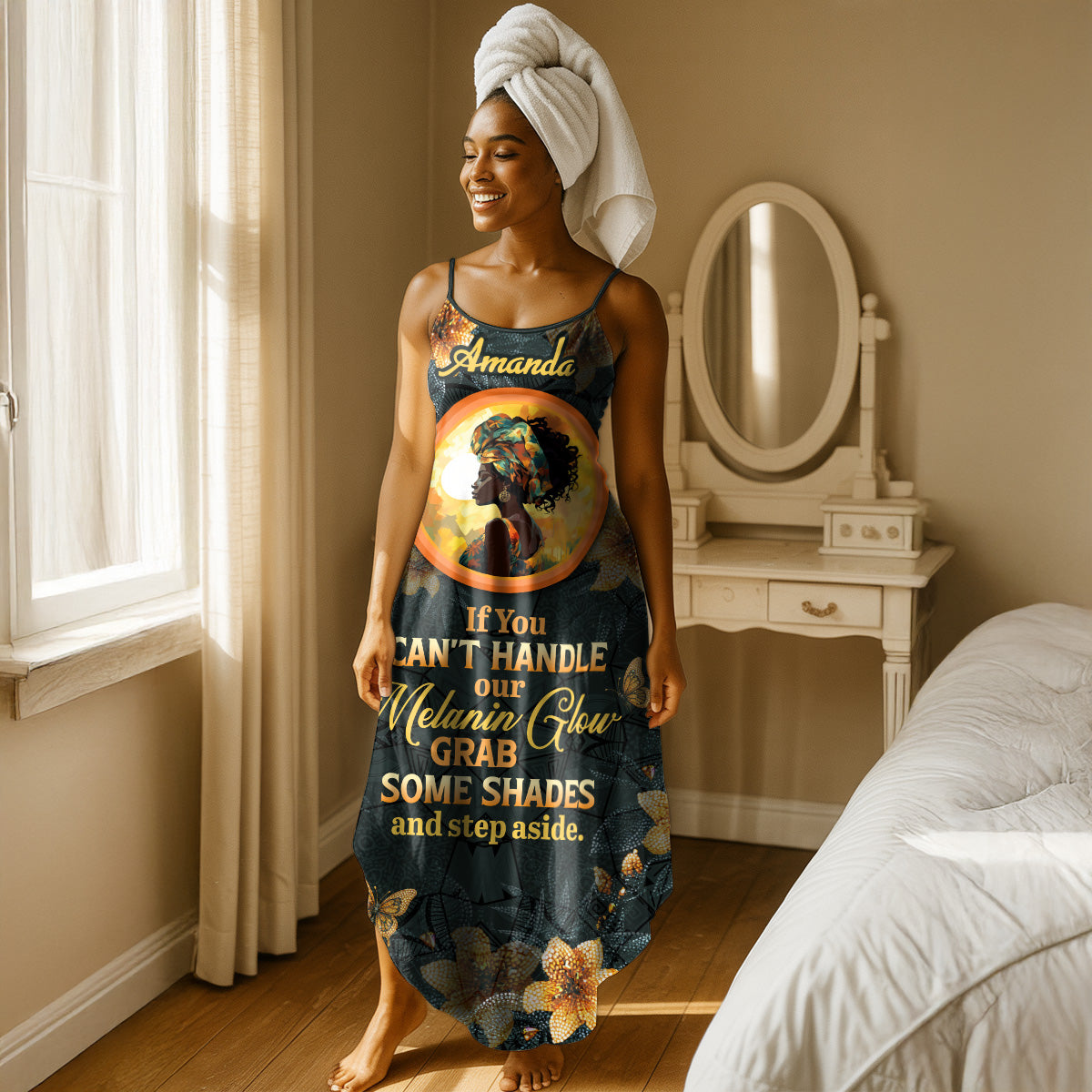 If You Can't Handle My Melanin Glow - Personalized Maxi Dress
