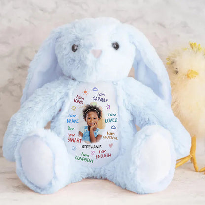 I Am - Personalized Stuffed Bunny