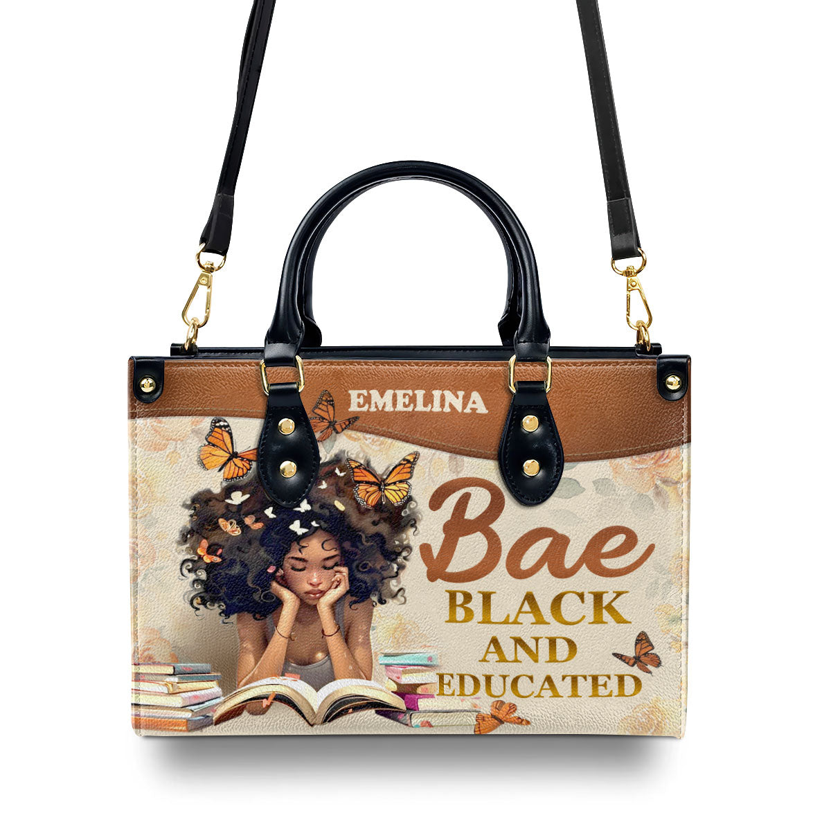 BAE Black And Educated - Personalized Leather Handbag SBHA02