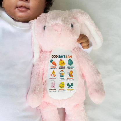 I Am - Personalized Stuffed Bunny