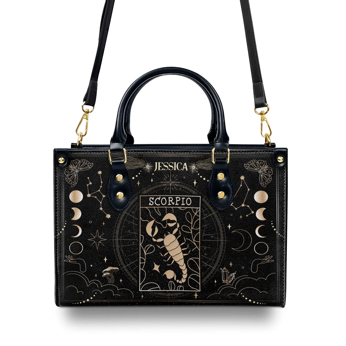 Horoscope - Personalized Leather Handbag SBLHBHA47