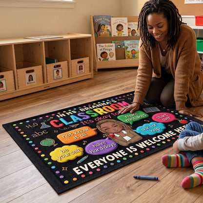 In My Classroom Everything Is Okay - Personalized Doormat