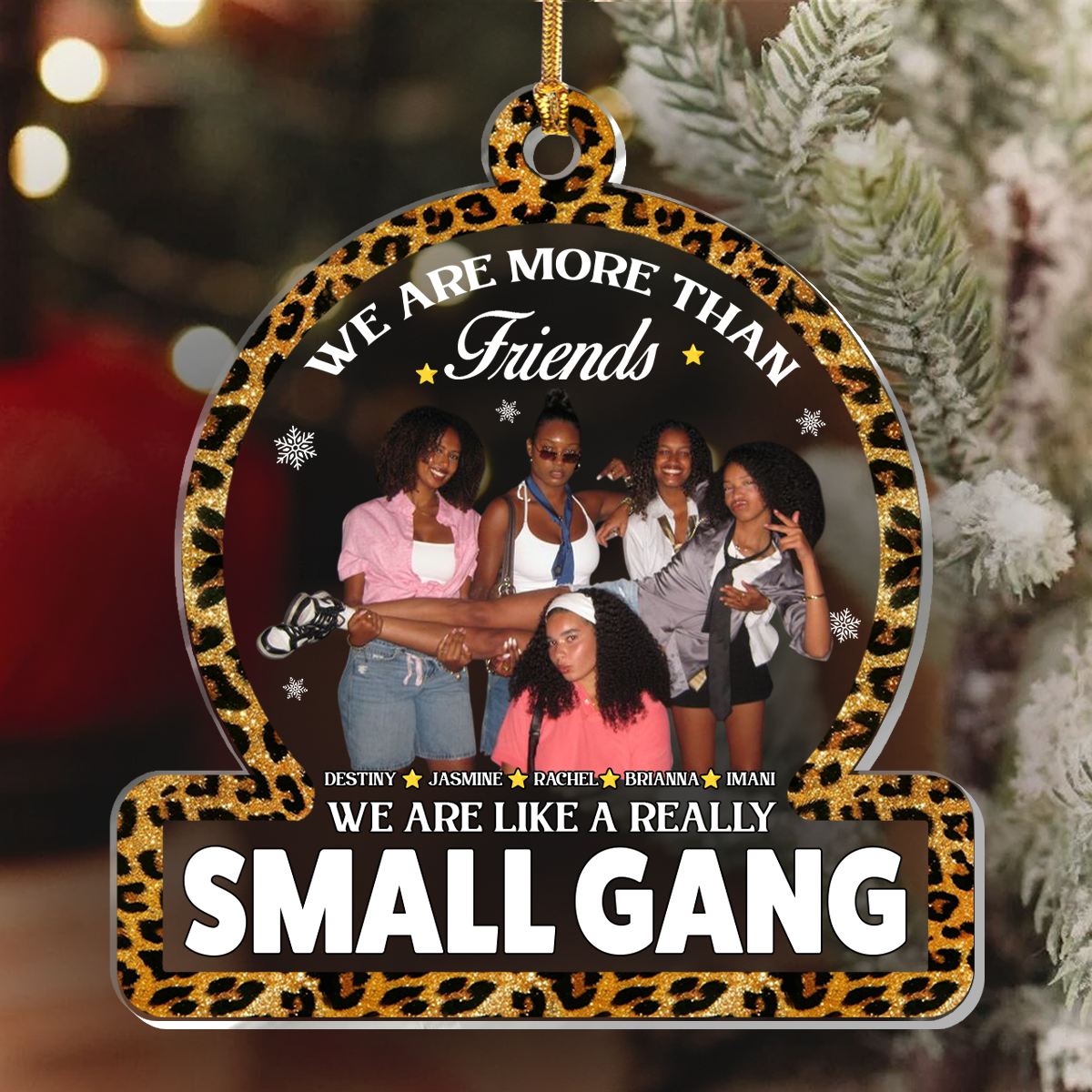 We Are More Than Friends  - Personalized 1-Layer Acrylic Ornament