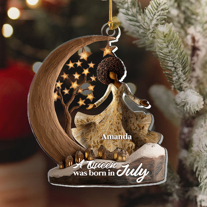 A Beautiful Queen - Personalized 1-Layer Acrylic Ornament