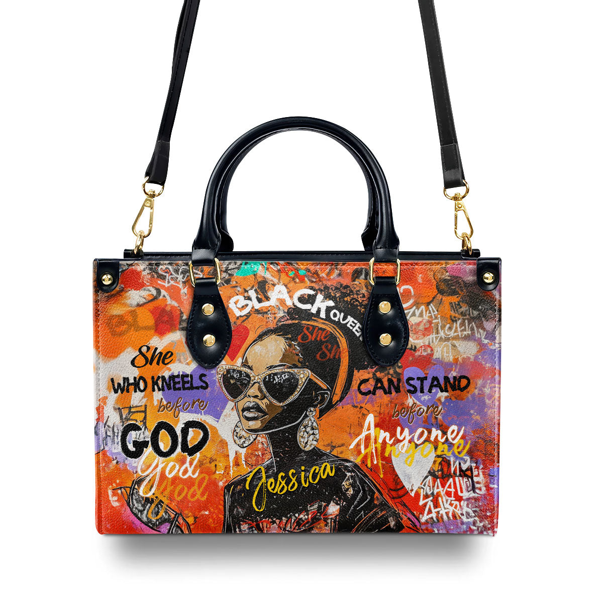 She Who Kneels Before God - Personalized Leather Handbag SBLHBLL2014L