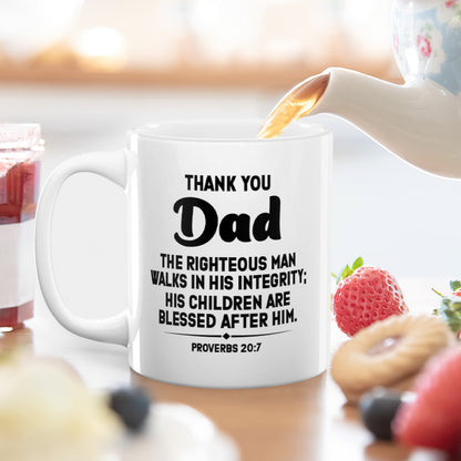 His Children Are Blessed After Him - Personalized Ceramic Coffee Mug