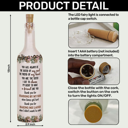 You Are My Soul Sister - Personalized Bottle Lamp