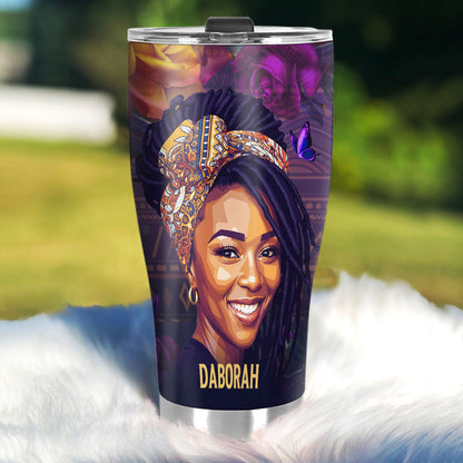 A Beautiful Queen - Personalized Stainless Steel Tumbler