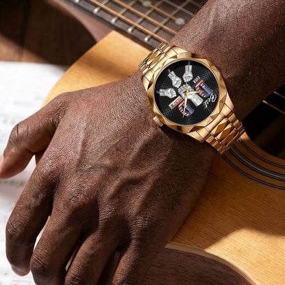 Best Dad Ever - Personalized Men's Wrist Watch