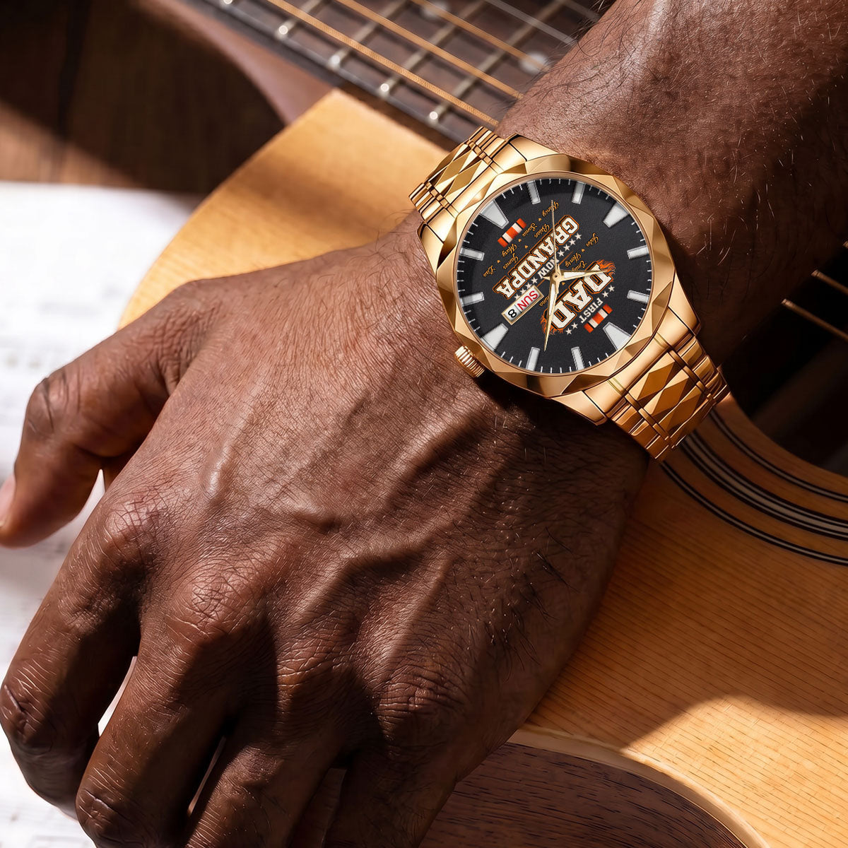 Cool Papa - Personalized Men's Wrist Watch
