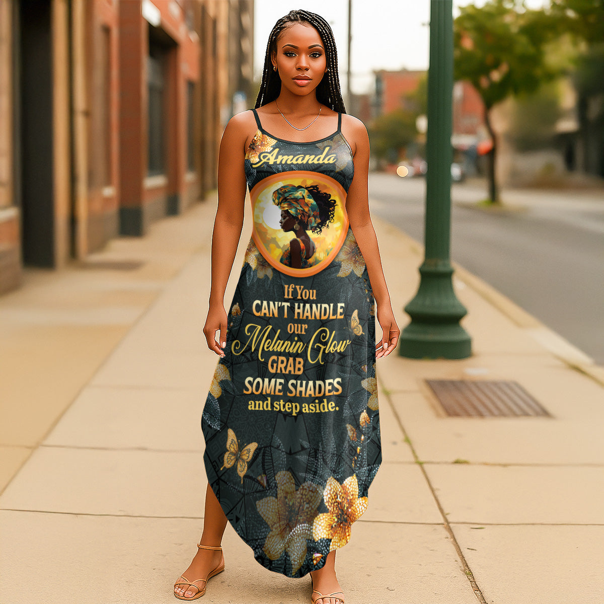 If You Can't Handle My Melanin Glow - Personalized Maxi Dress