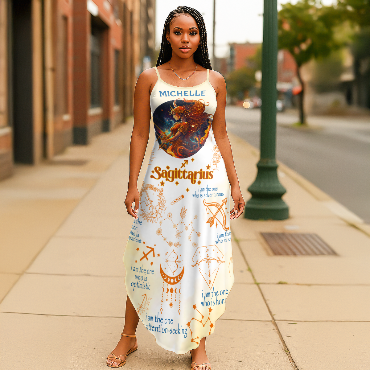 12 Zodiac Signs - Personalized Maxi Dress