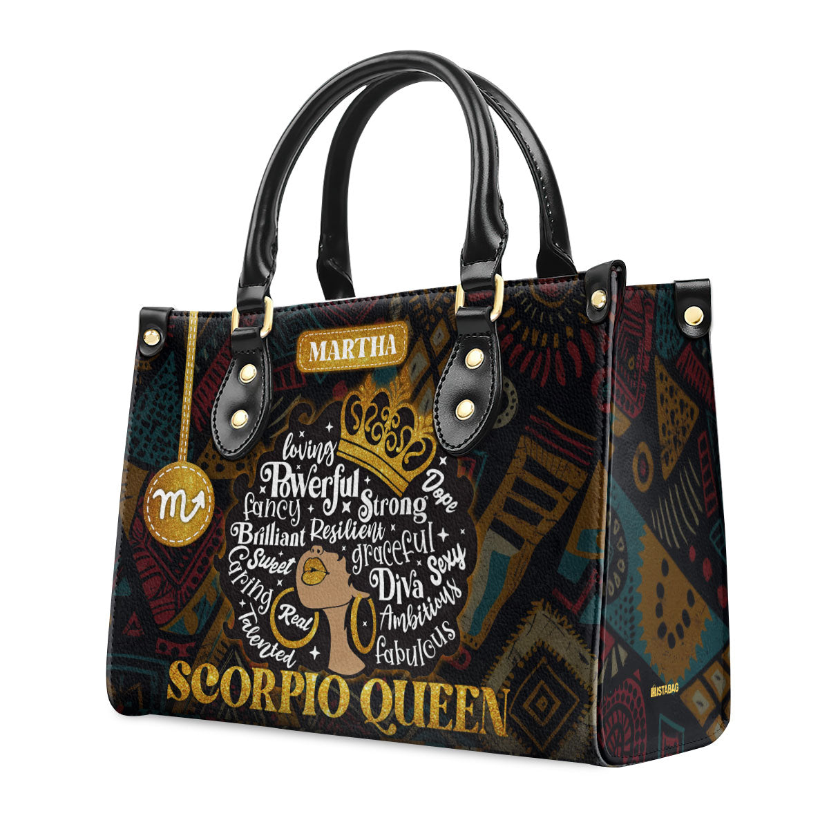 Zodiac Queen - Personalized Leather Handbag SBLHBLN1629M