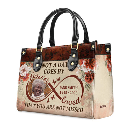 I Will Carry You With Me Until I See You Again - Personalized Leather Handbag