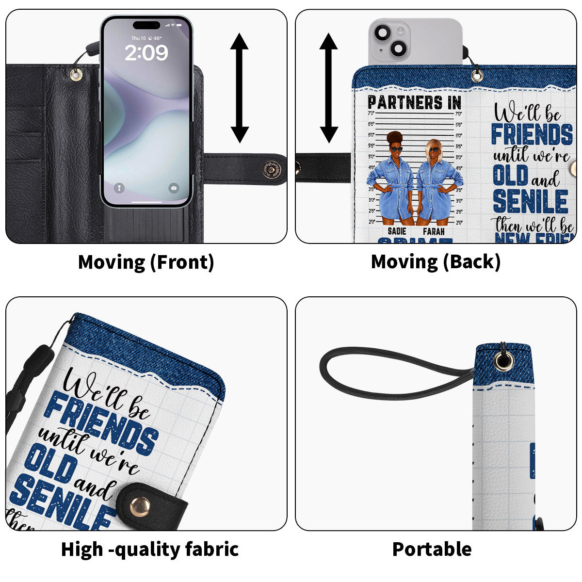 Partners In Crime - Personalized Wallet Case SBWACLN1389TA