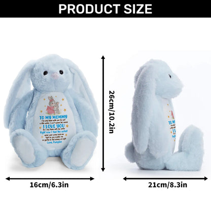 I Feel The Safest When Your Arms Hold Me - Personalized Stuffed Bunny