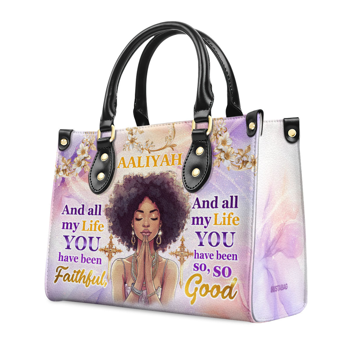 And All My Life You Have Been Faithful - Personalized Leather Handbag SBLHBLHA2294T