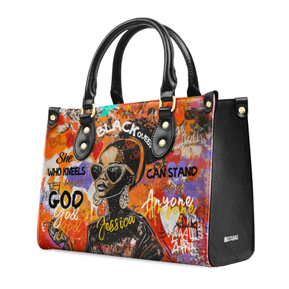 She Who Kneels Before God - Personalized Leather Handbag SBLHBLL2014L