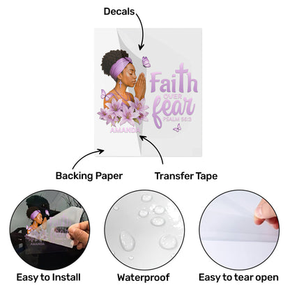 Faith Over Fear - Personalized Sticker
