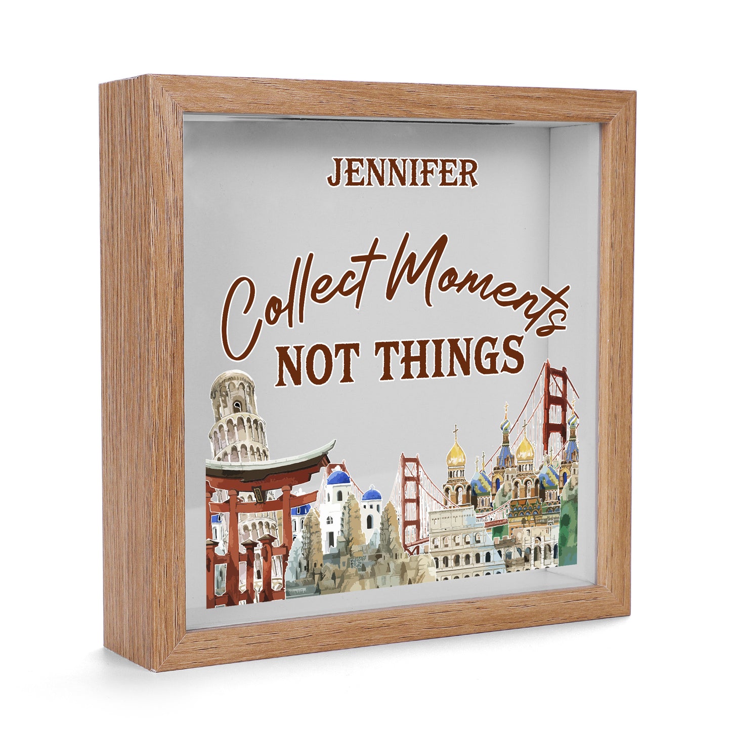 Collect Moments Not Things - Personalized Memory Box