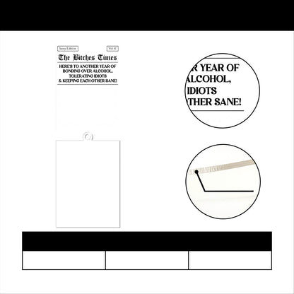 Here's To Another Year Of Us - Personalized 1-Layer Acrylic Ornament