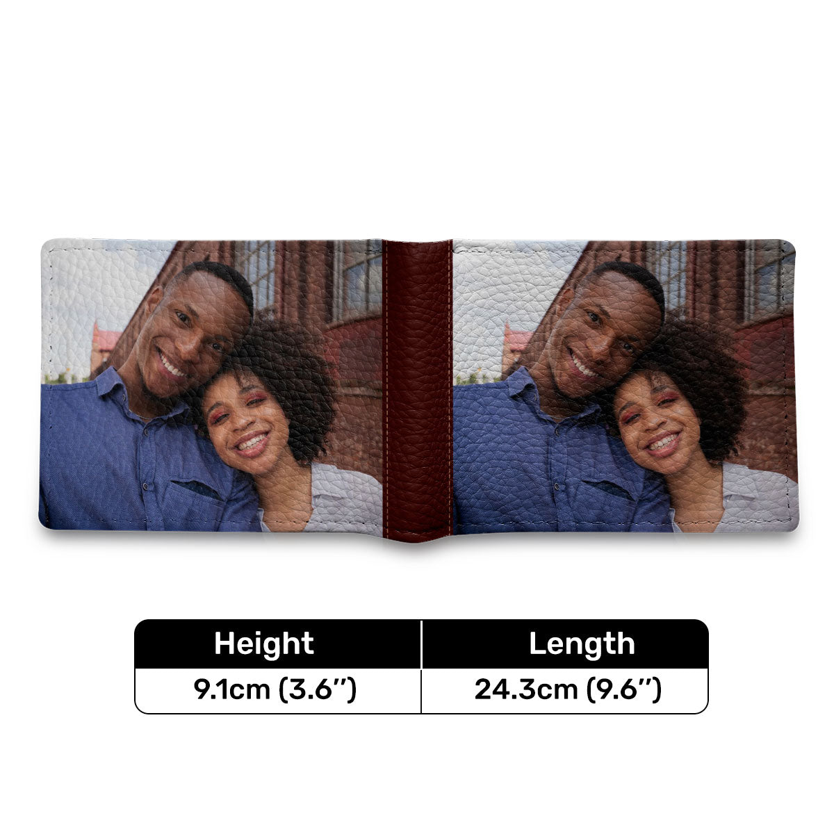 Custom Photo - Personalized Leather Folded Wallet