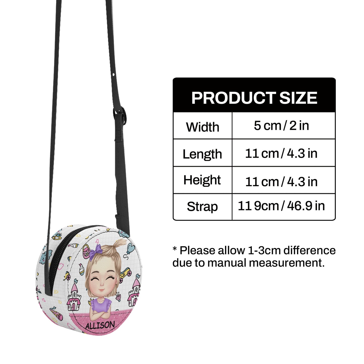 Unicorn Dream - Personalized Kid Round Purse SBCRBLN1710TA