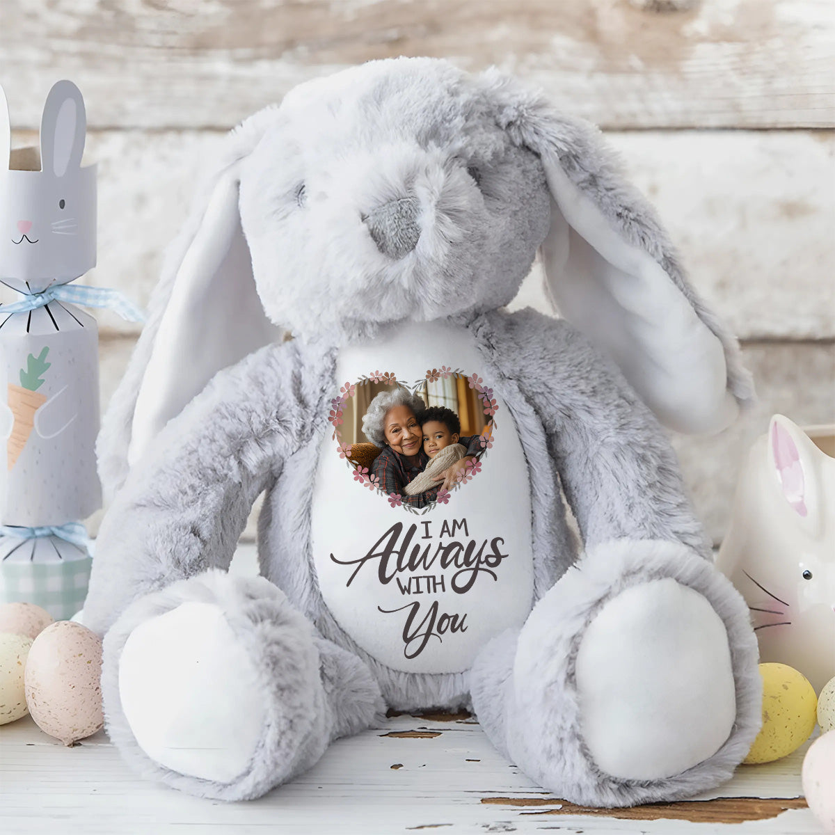 A Cuddle From Heaven From My Angel - Personalized Stuffed Bunny