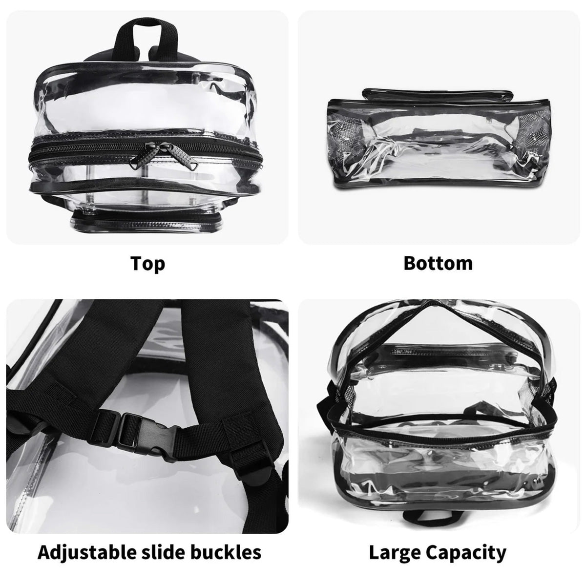 I Am Ready - Personalized Clear Backpack