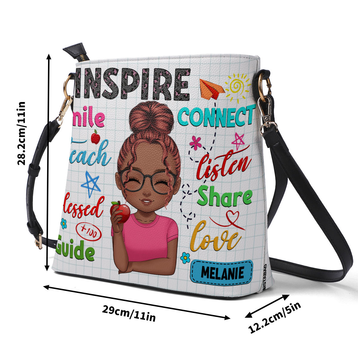 Teacher Inspire - Personalized Bucket Bag SBBD18LN1699L