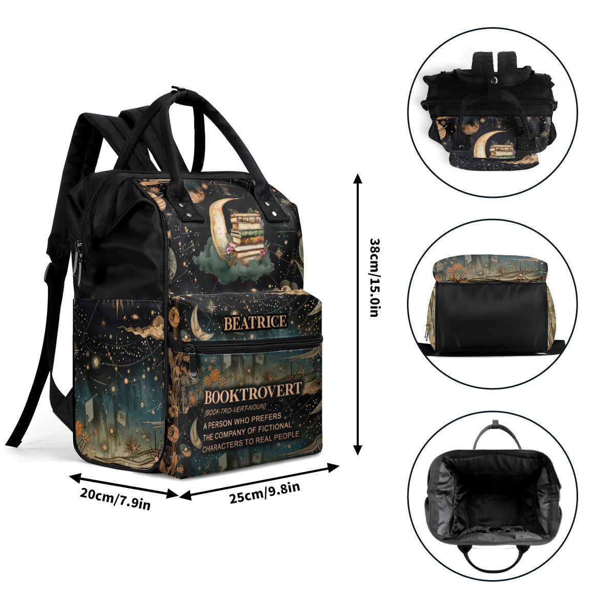 Booktrovert - Personalized Duckbilled Backpack SBDBPLN932M