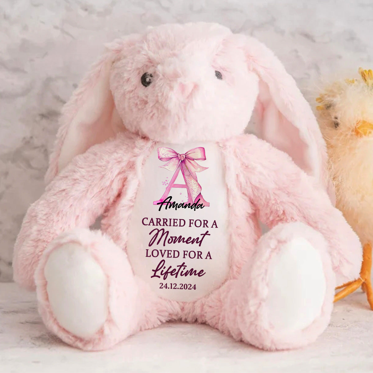 Loved For A Lifetime - Personalized Stuffed Bunny