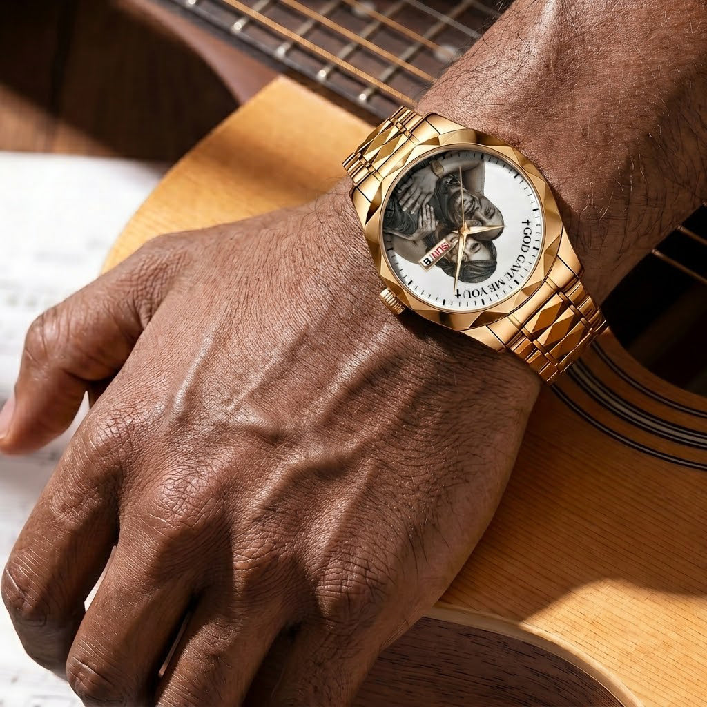 God Gave Me You - Personalized Men's Wrist Watch