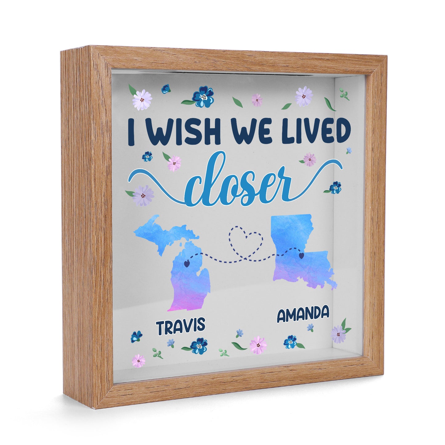 I Wish We Lived Closer - Personalized Memory Box