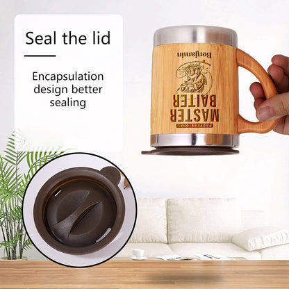 Professional Master Baiter - Personalized Stainless Bamboo Mug