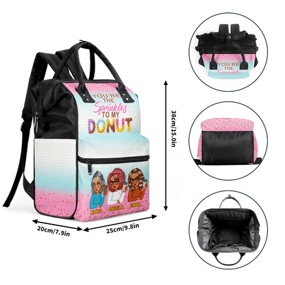 You Are The Sprinkles To My Donut - Personalized Duckbilled Backpack