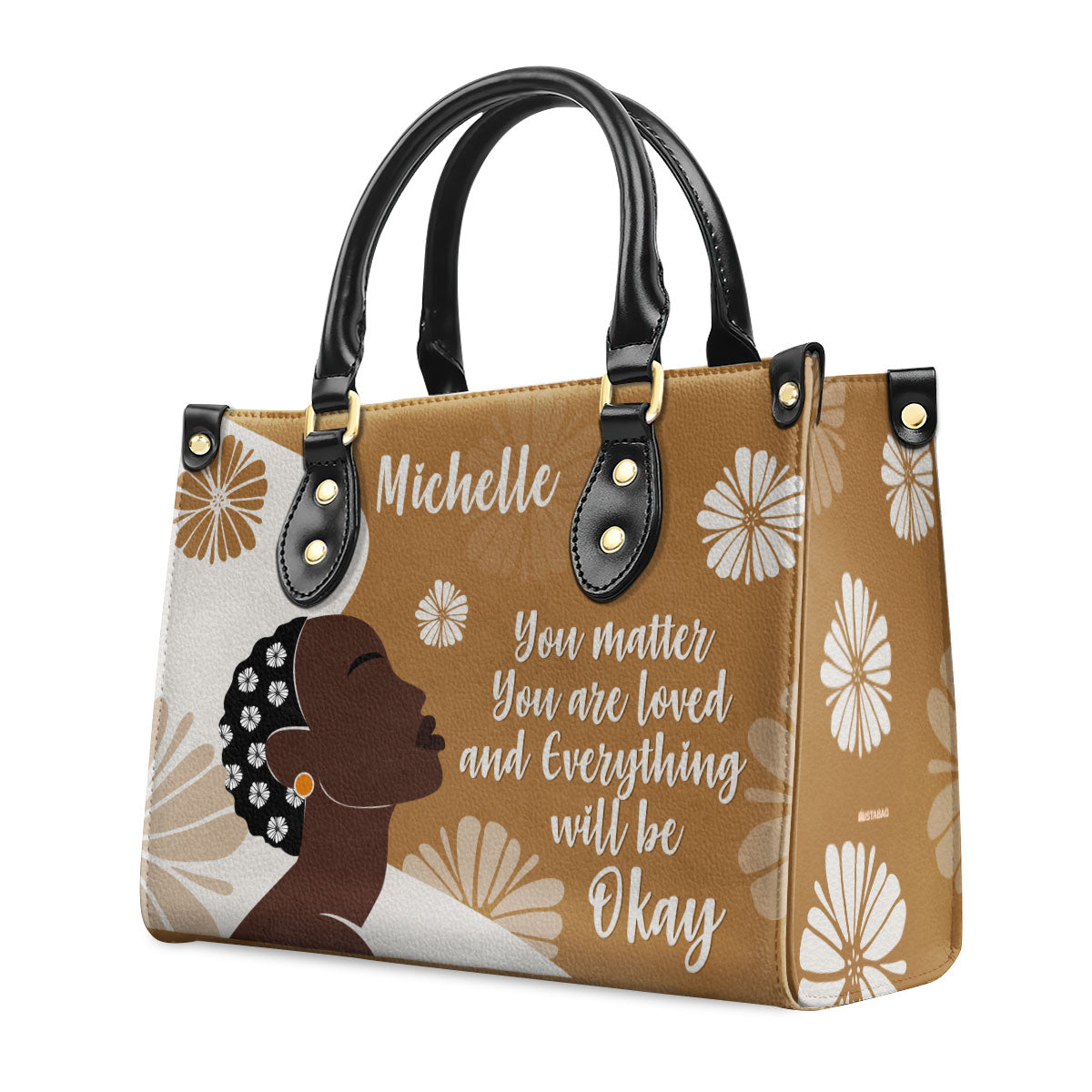 You Matter You Are Loved - Personalized Leather Hand Bag STB97