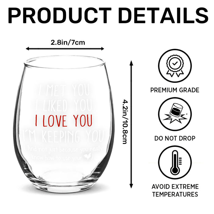 Just because gift glass