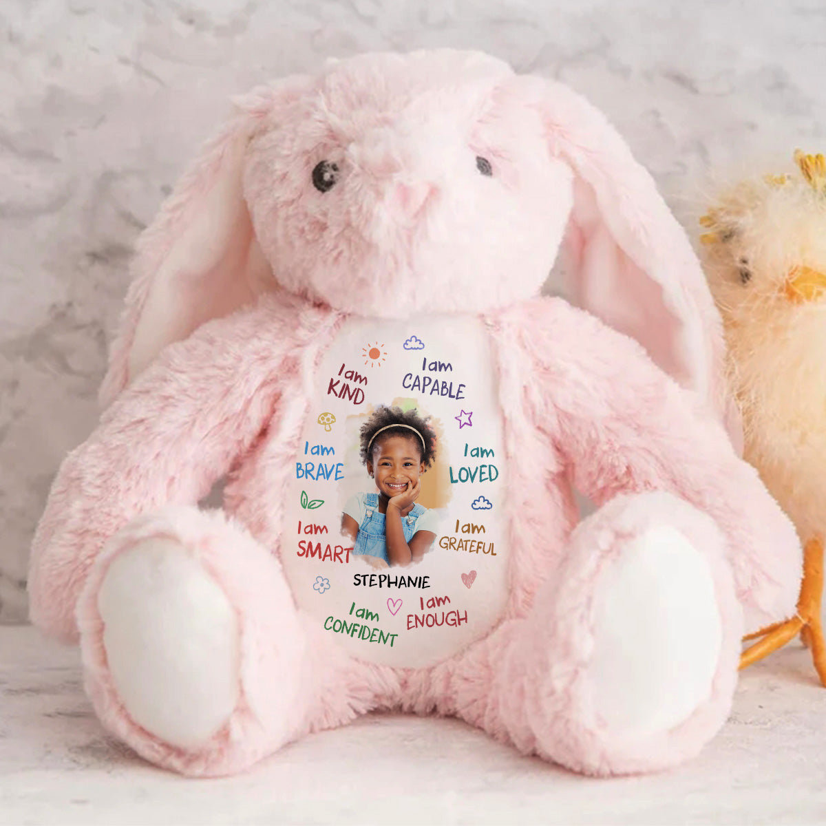 I Am - Personalized Stuffed Bunny