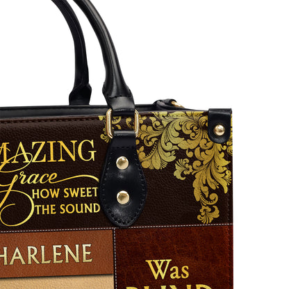 Amazing Grace - Personalized Leather Handbag