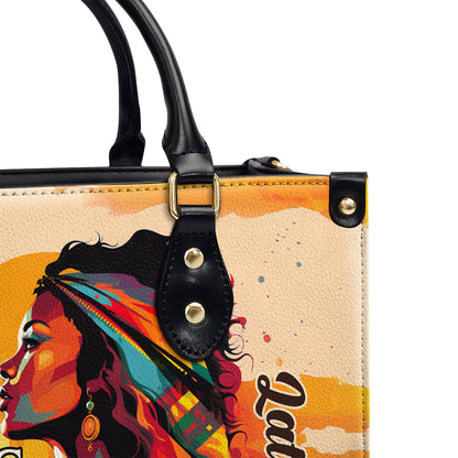 Unveiling The Essence Of Strength - Personalized Leather Handbag SB308