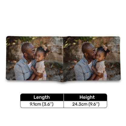 Custom Photo - Personalized Leather Folded Wallet SBLFWM03