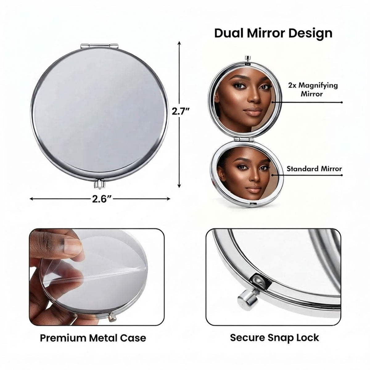 I Hope That Every Time You Look In This Mirror - Personalized Circle Metallic Mirror