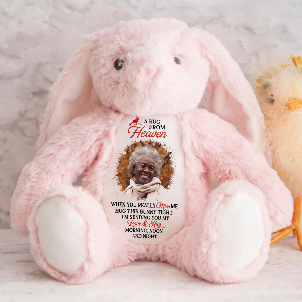 A Hug From Heaven - Personalized Stuffed Bunny