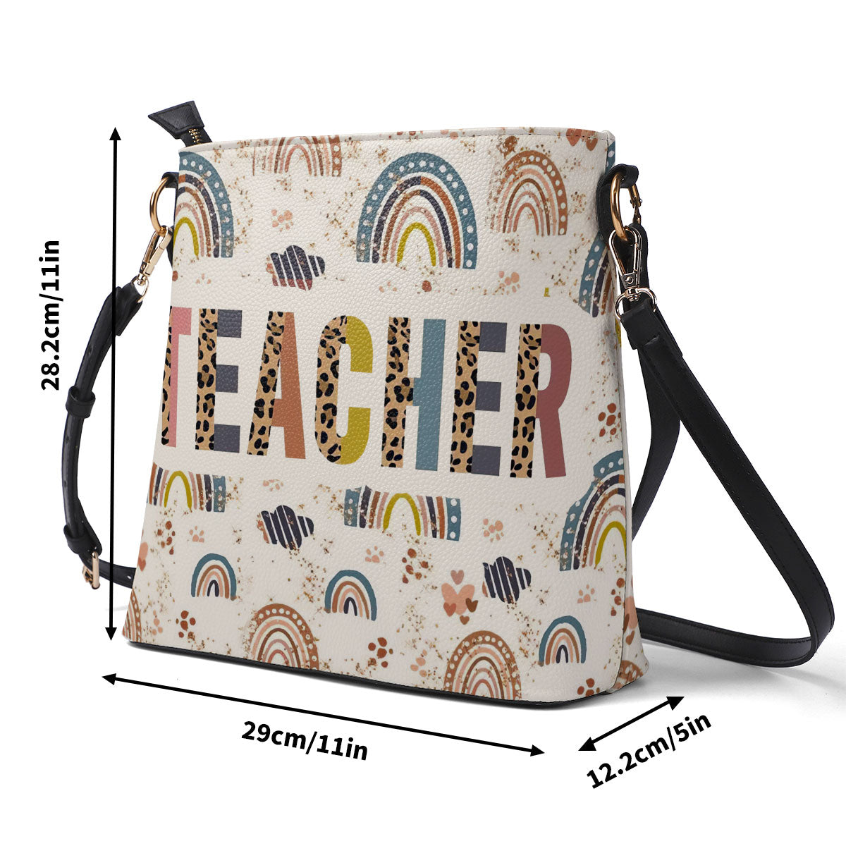 Teacher Rainbow - Personalized Bucket Bag SBBD18LN1490TA