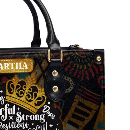 Zodiac Queen - Personalized Leather Handbag SBLHBLN1629M