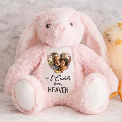 A Cuddle From Heaven From My Angel - Personalized Stuffed Bunny