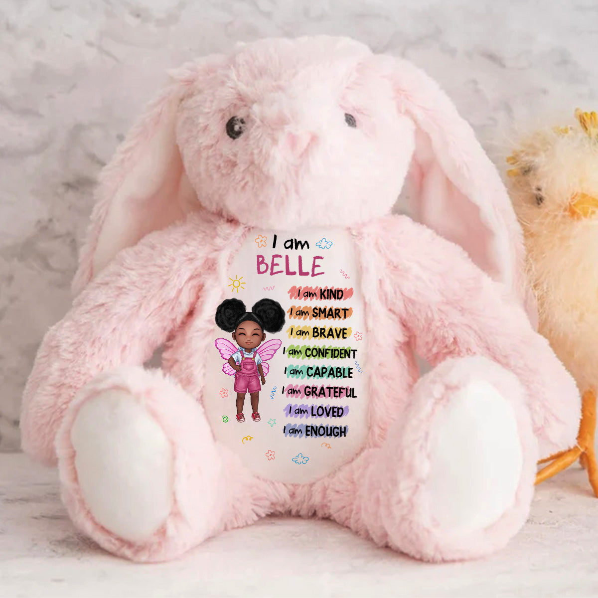 I Am - Personalized Stuffed Bunny