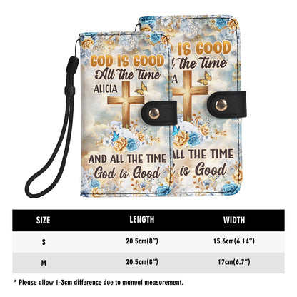 God Is Good All The Time - Personalized Wallet Case