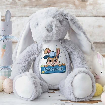 Happy Easter - Personalized Stuffed Bunny